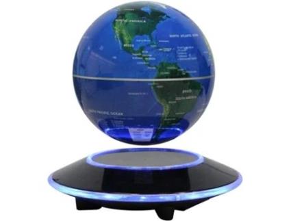 Globo flutuante anti-gravidade com LED, mapa mundi, presente decorativo