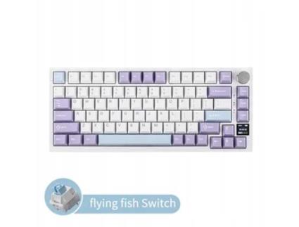 Teclado Mecânico Gaming Teclado Desktop Flying Fish Axis Three-Mode RGB Vermelho Branco Azul AJAZZ AK820PRO