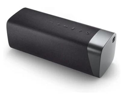 Alto-Falante Bluetooth Sem Fio com Power-Bank Integrado Até 20 Horas de Reprodução Ipx7 À Prova DÁgua Pronto para Banho Preto YEMAESRE