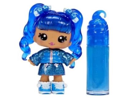 Yummiland - 1 boneca de 10 cm e brilho labial brilhante para criar - Rory - Sabor mirtilo - A partir de 4 anos