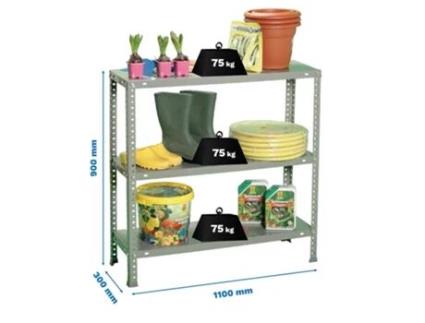 Advantage Superplus 3/300 900 Prateleira Metálica Cinza