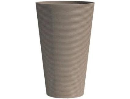 Vaso alto - GARDEN ID - Green Care Sense Tall Taupe - 55 cm - 10 anos de garantia - 100 reciclado - Resistência aos raios UV e ao gelo