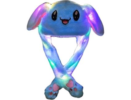 Bunny Hat Ear Moving Jumping Hat Plush Rabbit Hat Bonito Cap Com Patas Compatível Com Mulheres Meninas