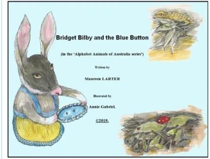 Livro Bridget Bilby and the Blue Button (Alphabet Animals of Australia) Maureen Larter (Inglês)