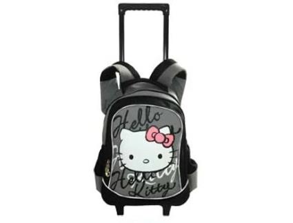 Mochila BI-JOY com Rodas Cinza Face Logo Kt