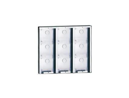 Caixa de Montagem Mural em Aço Inoxidável Módulos Powercom 9 3316/9 COMELIT