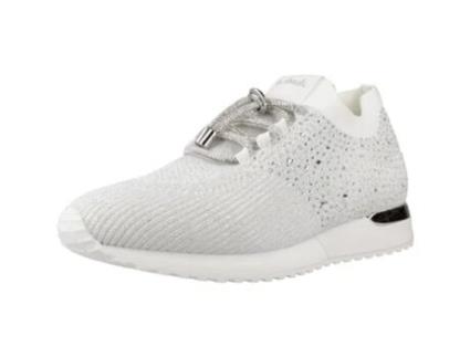 Sapatos De Mulher La Strada Tecido Branco (38)
