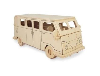 Kit de construção em madeira FSC - QUAY - Autocaravana - Para crianças a partir dos 7 anos