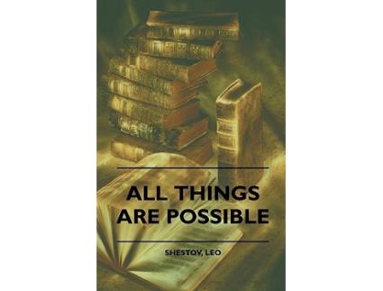 Livro All Things Are Possible de Leo Shestov (Inglês)