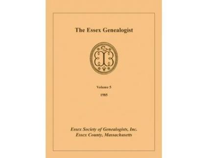 Livro The Essex Genealogist, Volume 5, 1985 Essex Society (Inglês)