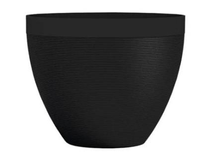 Vaso - GARDEN ID - Green Care Impact Black-Anth - 40 x 31 cm - 10 anos de garantia - 100 reciclado - resistente a UV/gel
