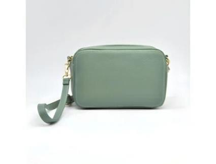 Bolsa de Ombro Roma Couro Genuíno Verde 24X15X9 Cm SOTEIRA