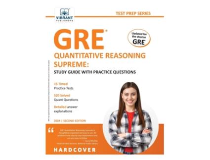 Livro GRE Quantitative Reasoning Supreme Study Guide with Practice Questions de Vibrant Publishers (Inglês)