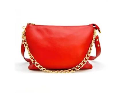 Bolsa de Ombro Torino Couro Genuíno Vermelho 33X24X16 Cm SOTEIRA