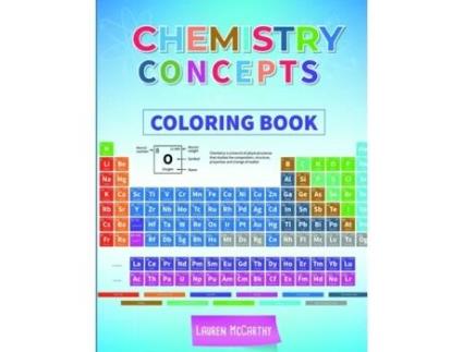 Livro Chemistry Concepts Coloring Book Lauren McCarthy (Inglês)