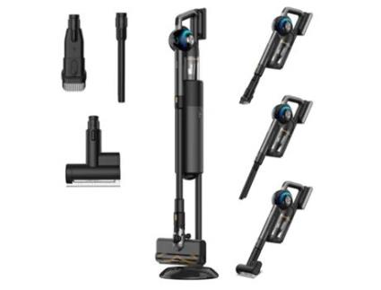 Aspiradores Verticais Jigoo V700 Sem Fio Com Estação De Carga Capacidade De Poeira 2.5l Coleta Automática De Poeira Potência De Sucção 33kpa
