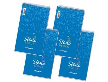Caderno e bloco Blasetti 1120 80 folhas Azul