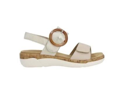 Sandálias de Mulher REMONTE Salto Plano Scratch Bege (36)