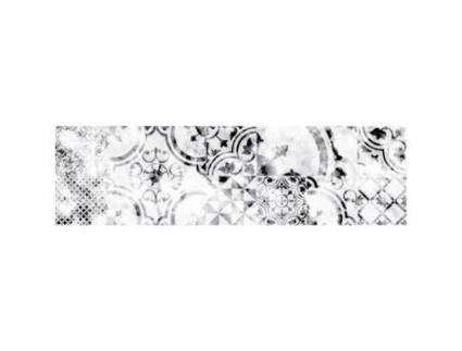 Splashback adesivo imitação de mármore alumínio - CPM - L. 20 x l. 90 cm - Branco