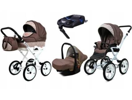 Carrinho de Bebé Multifuncional BABYLUX ROSSO 4 Em 1 -Sandal tree - Ajustável e dobrável Construção leve em alumínio - Acessórios