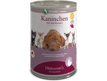 Ração para Cão HERRMANNS (800 g - Húmida - Todas as Idades - Sabor: Coelho e Cereais)