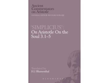 Livro 'Simplicius': On Aristotle On the Soul 3.1-5 H.J. Blumenthal (Inglês)