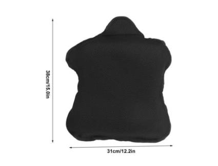 Almofada de assento-Almofada de assento de motocicleta respirável em gel de resfriamento malha preta gel PVC - Vvikizy VVIKIZY