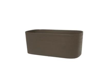 Floreira XL com reserva de água - GARDEN ID Respect - Taupe 80 x 38 cm - 100 lixo doméstico - 100 reciclável - Superfície estruturada.