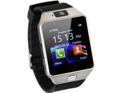 Bluetooth Smart Watch Phone DZ09 Suporte TF SIM Card HD Câmera Sincronização SMS Chamada para Android Phone -Preto WOTUMEO