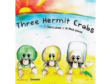 Livro Three Hermit Crabs Kara Lauder (Inglês)