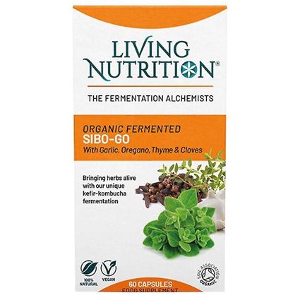 Living Nutrition Organic Fermented SIBO-GO Caps 60 (LN2206)