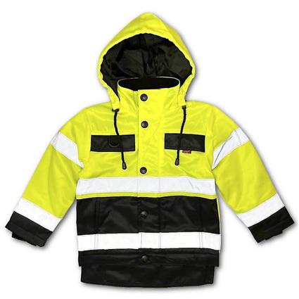 Vxo Kids Jaqueta de trabalho Forrado aviso Amarelo/preto 90