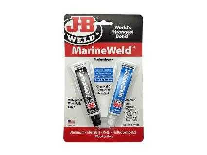 JB Weld 8272 MarineWeld resina epóxi química e resistente ao óleo impermeável 353 kg/cm² 4-6 horas de tempo de cura - para alumínio fibra de vidro ...