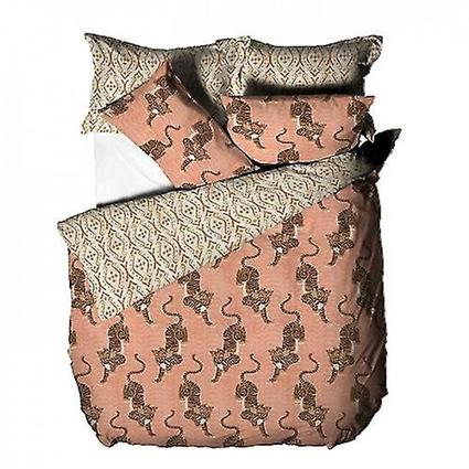 Conjunto de capa do edredom tigre tibetano furn Mostarda amarela King