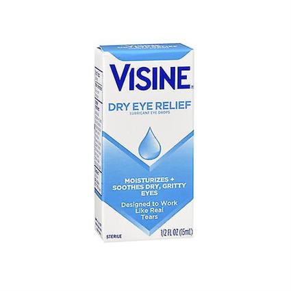 Visine Visine Tears Gotas de Alívio para Olhos Secos, Contagem de 1 (Pacote de 1)