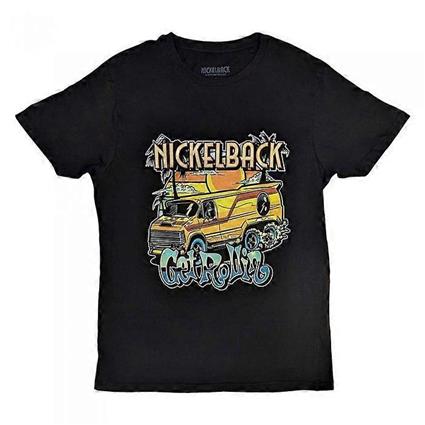 Camiseta Unissex Nickelback Adult Get Rollin' Cotton Preto L