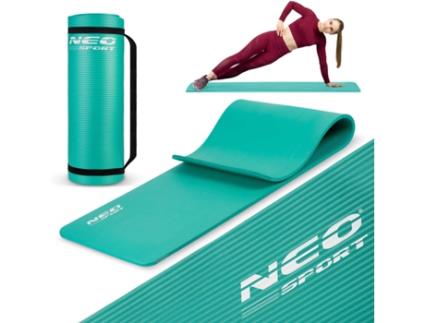 Colchoneta De Exercício Gruesa 183 X 60 Cm Neo-sport Em Turquesa