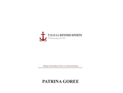 Livro T.O.O.L's Beyond Sports Patrina Goree (Inglês)