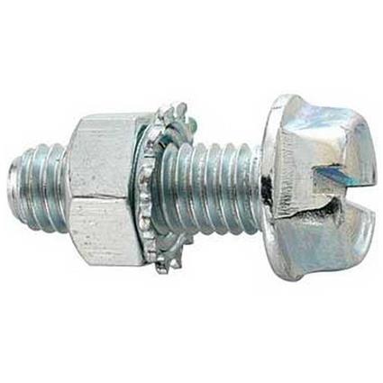 Fix Nippel Parafuso De Cabeça Sextavada Com Arruela M5 X 15 Mm 100 Unidades