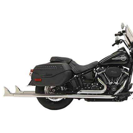 Bassani Xhaust Sistema De Linha Completa Não Homologado Fishtail 39 N/b 18 Harley Davidson 1s96e-39