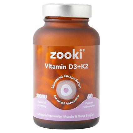 Zooki Liposomal Vitamina D3 + K2 Cápsulas 60