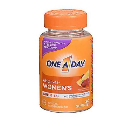 One A Day Um dia VitaCraves Feminino Multi Gummies, 70 Gummies (Pacote de 1)