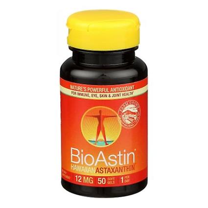 Nutrex Hawaii BioAstin Astaxantina Havaiana,12 MG ,50 CAPS (Pacote de 1)