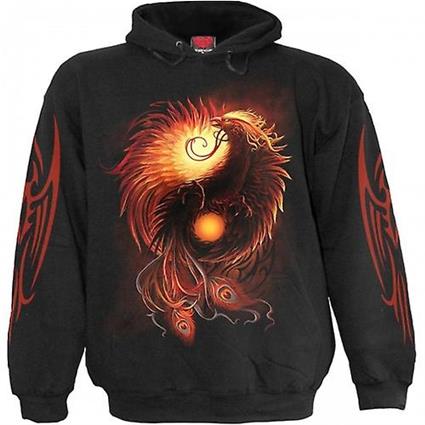 Moletom com Capuz Unissex Adulto Phoenix Arisen da Spiral Direct Preto XXL