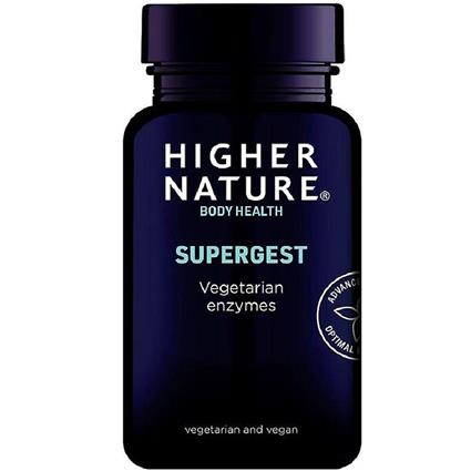 Higher Nature Cápsulas vegetais supergest da natureza superior 90 (SUG090)