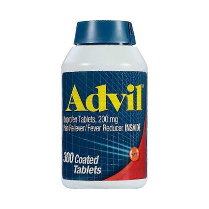 Advil Comprimidos Revestidos para Analgésico e Redutor de Febre, 300 Ea