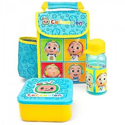 Conjunto de sacos de almoço Cocomelon Childrens/Kids Baby JJ Azul/amarelo One Size
