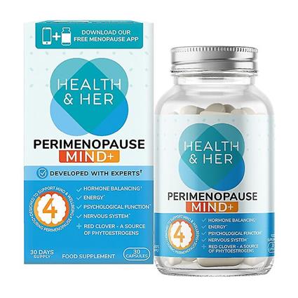 Health & Her Saúde & Sua Perimenopausa Mind+ Suplemento Multi Nutriente 30 Cápsulas