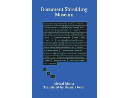 Livro Document Shredding Museum Afrizal Malna (Inglês)