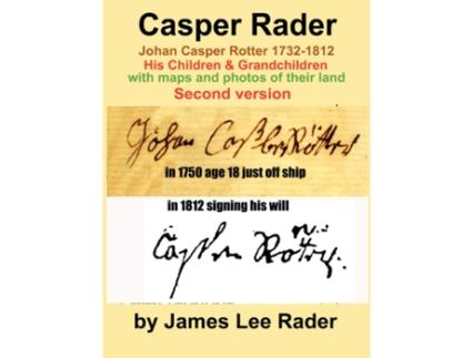 Livro Casper Rader 1732-1812 Wythe county, Virginia James L Rader (Inglês)